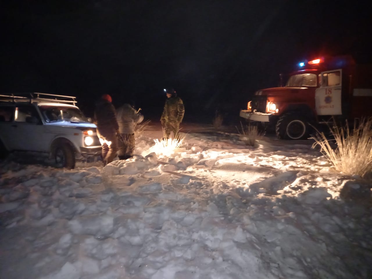 За выходные дни из снежных заносов по республике спасено  77 человек и отбуксировано 59 единиц техники
