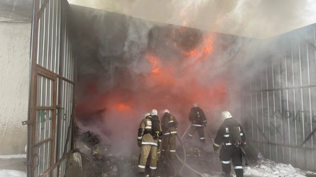 Информация по пожару в Алматы 15 января 2023 года