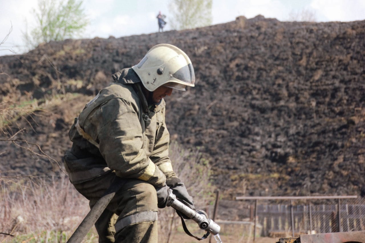 Пожар в городе Риддер полностью ликвидирован