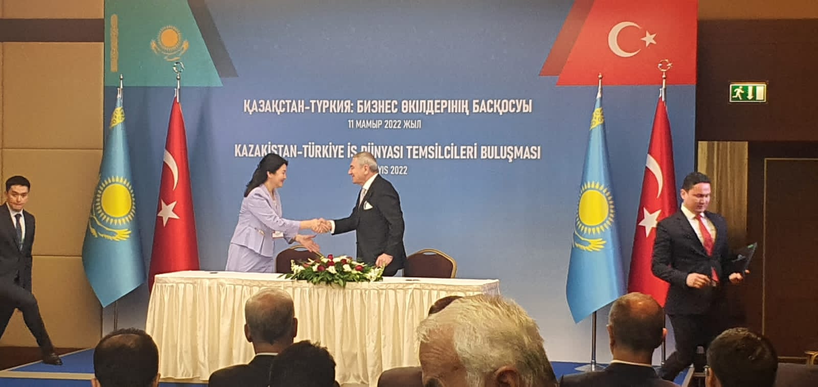 Глава Минздрава РК провела встречу с генсеком Организация Тюркских Государств Б.Амреевым