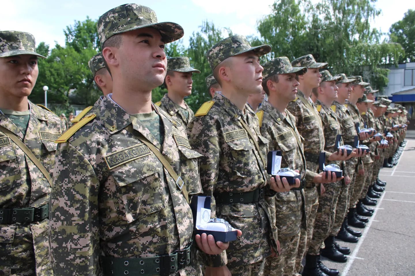 В воинской части чествовали солдат срочной службы