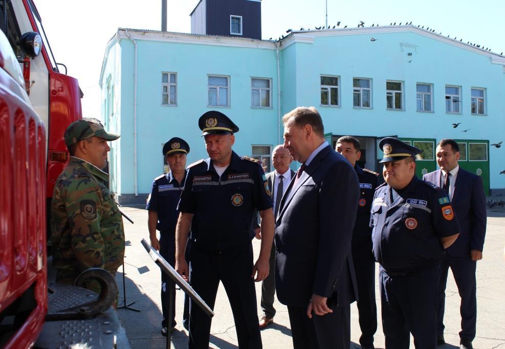 Министр по чрезвычайным ситуациям посетил г. Рудный