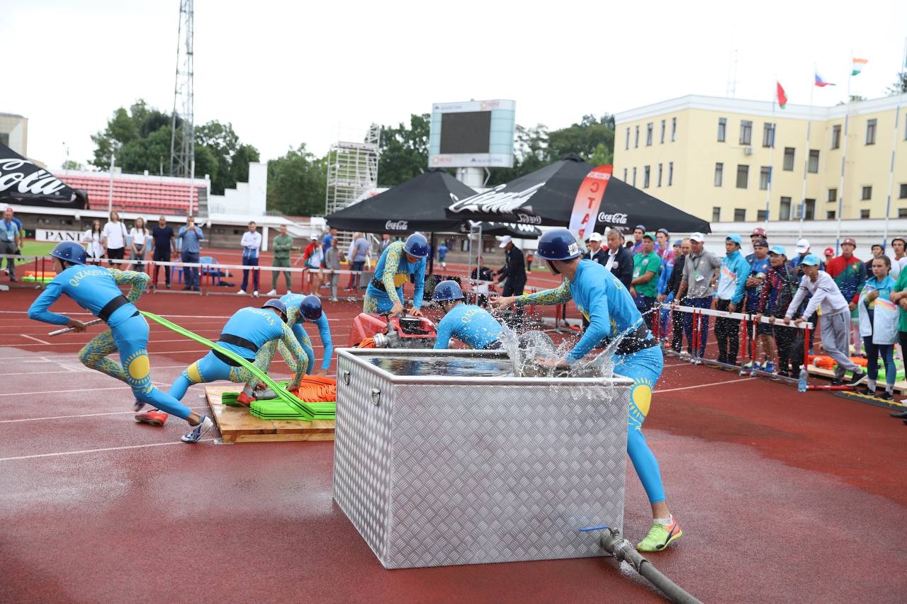 Юноши и юниоры Казахстана заняли третье место на чемпионате мира по пожарно-спасательному спорту