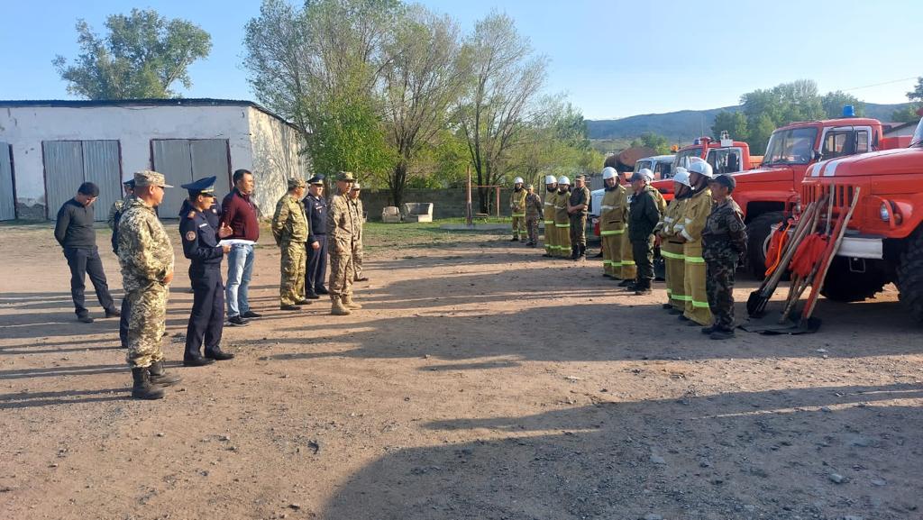 Проверена готовность к пожароопасному периоду Каркаралинского района