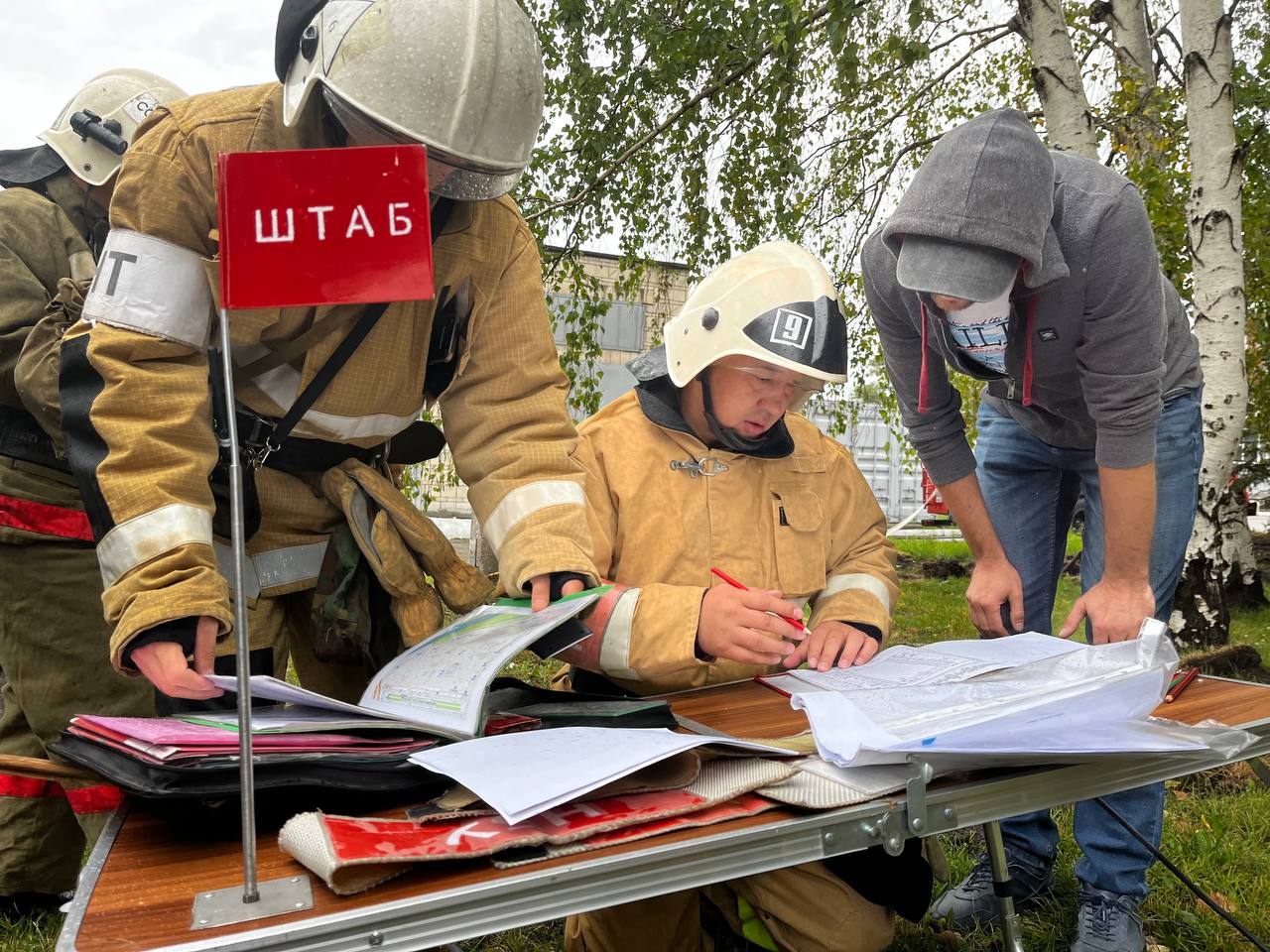 Как тушить Дворец Спорта отрабатывали в Усть-Каменогорске