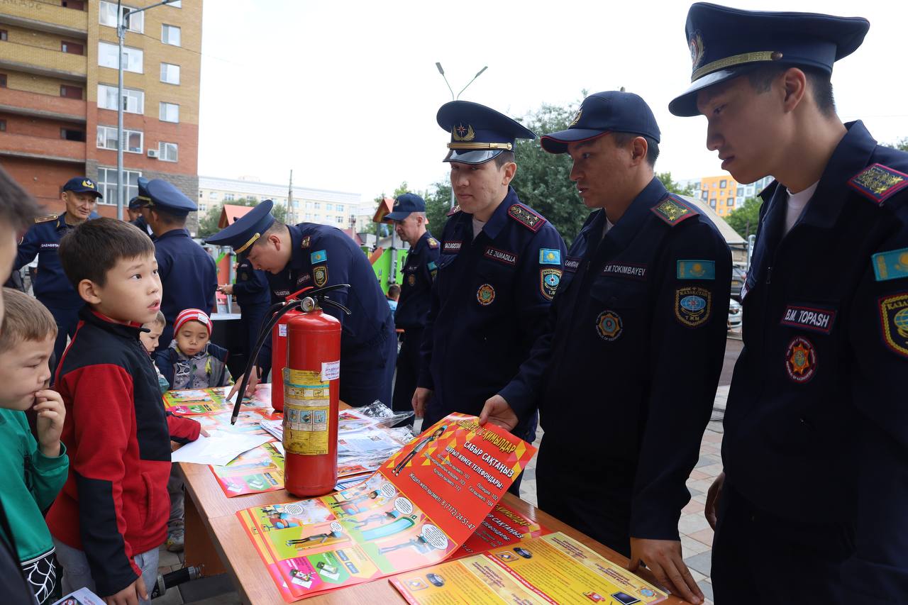 Жители Астаны приняли участие в пожарно-тактическом учении