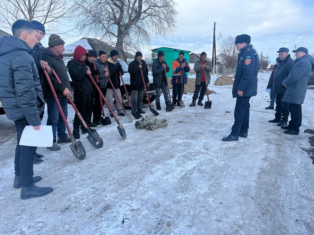 Профилактические мероприятия в селе Полудино района имени М.Жумабаева Северо-Казахстанской области