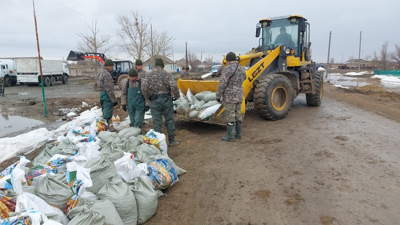 Противопаводковые мероприятия в Кокпектинском районе области Абай